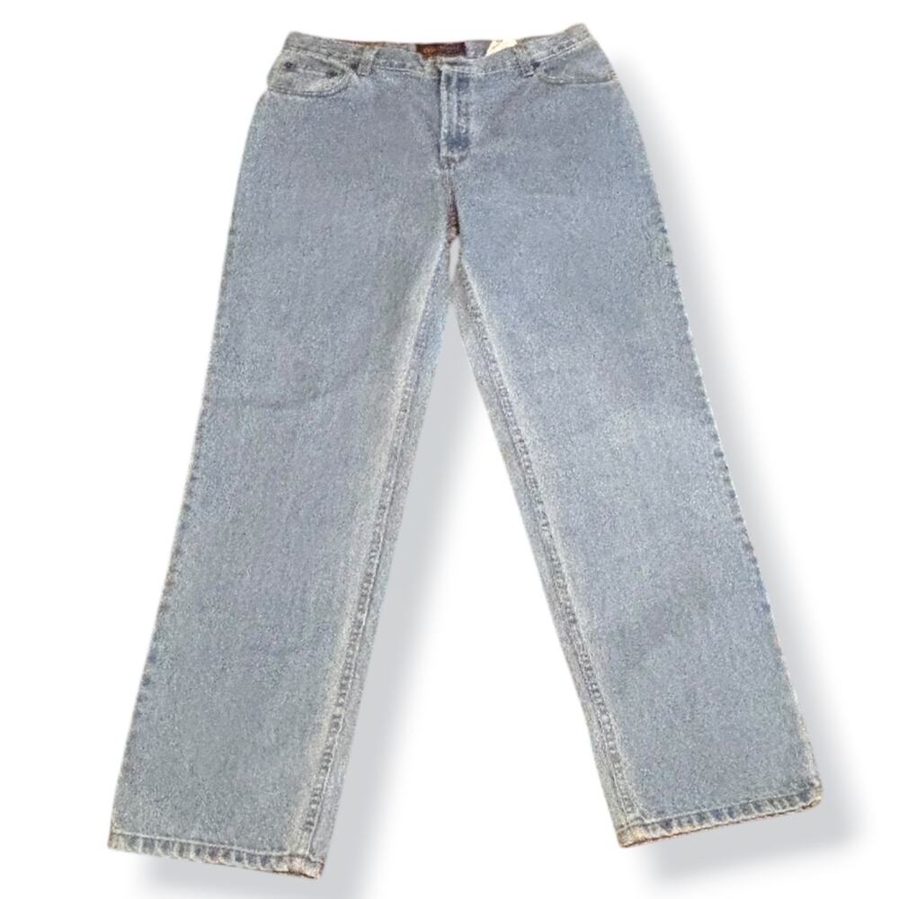 Y2K Relaxed Fit Jeans Long Inseam Light Wash Denim Casual Skater Grunge Classic